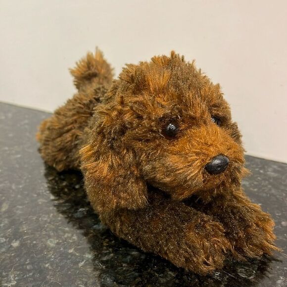 Russ Berrie Yomiko Classics “Brown Poodle” Puppy Dog Plush 10" - Picture 1 of 9